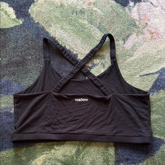 Imbodhi Black Women's Cross-Back Bralette - Picture 4 of 5